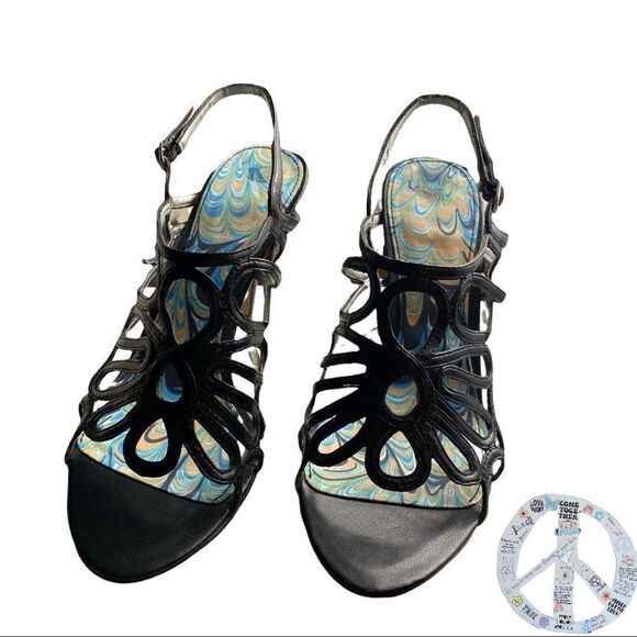 $10$ add on MARC Fischer black sling back strappy heels. Size 7.5 m - Picture 5 of 13